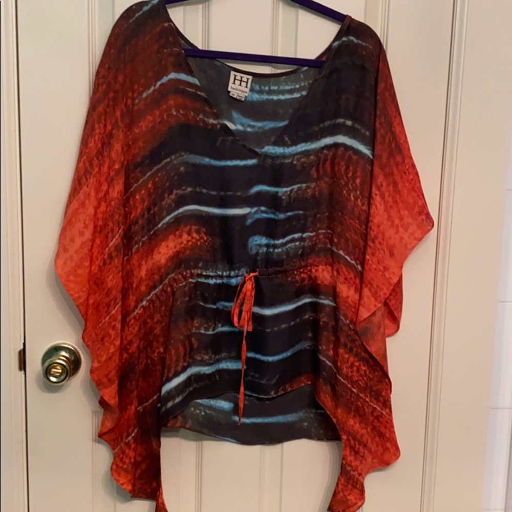 Haute Hippie drawstring cinch tunic